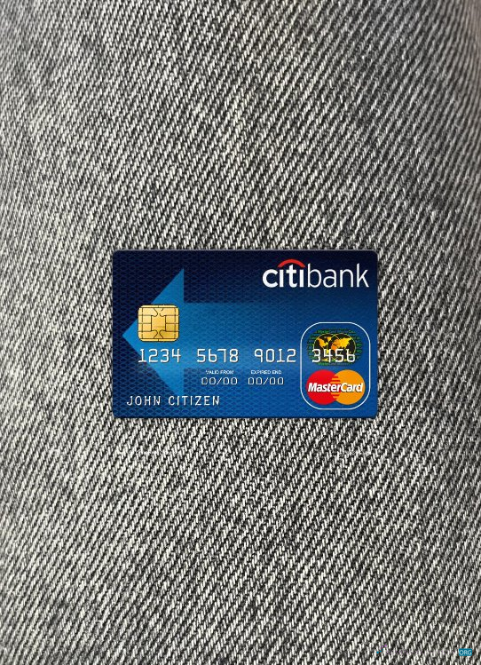 Download Australia Citibank mastercard photolook front Photoshop template